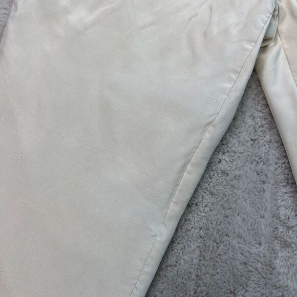Ralph Lauren PURPLE LABEL Cream Pants 100% Silk Womens Size 12 Made in USA - Picture 11 of 15